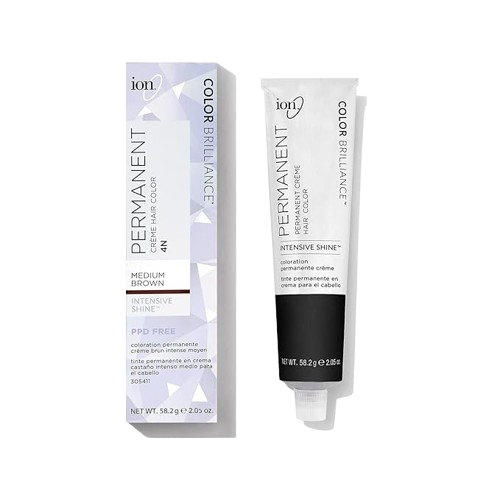 Permanent Creme Hair Color 4N Medium Brown, Vegan, Cruelty Free